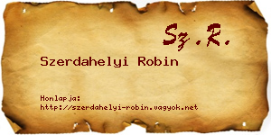 Szerdahelyi Robin névjegykártya